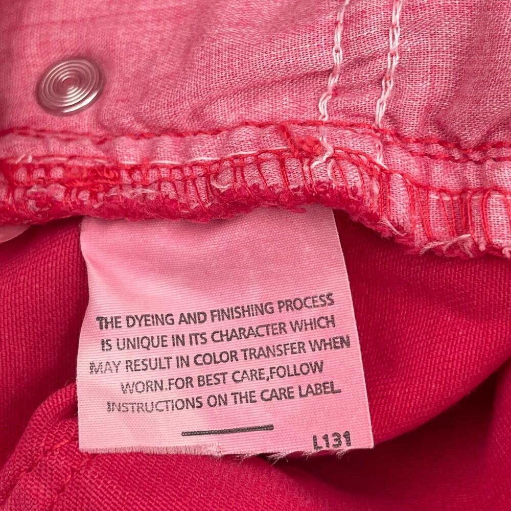 VINTAGE AMERICA BLUES Jeans Size 6R/28 Missy Stretch Skinny Red/Pink Zipper NWT - Picture 13 of 15